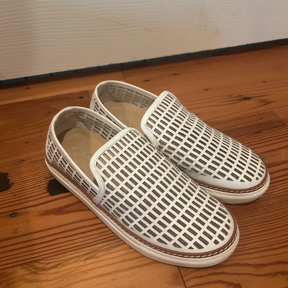Antoni Melani white slip on leather sneaker 6 New